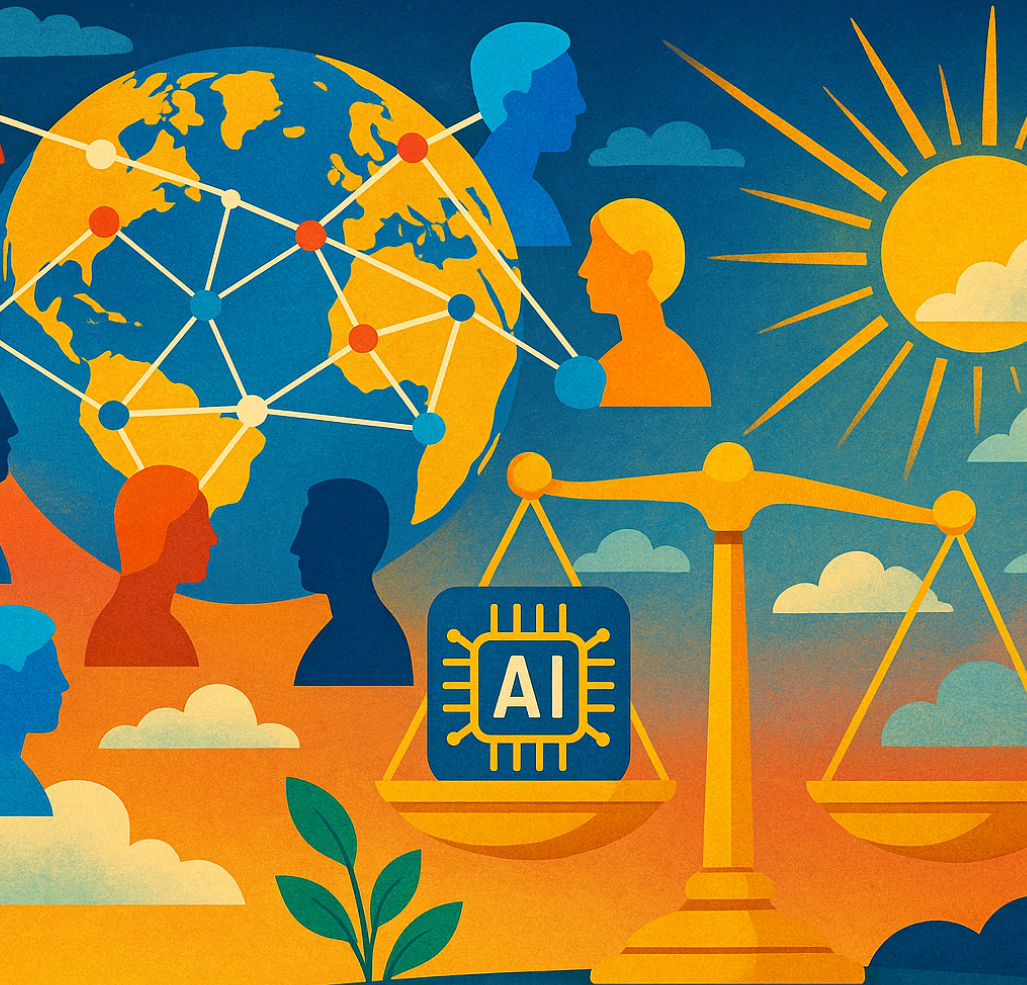 AI 글로벌 협력 희망 이미지