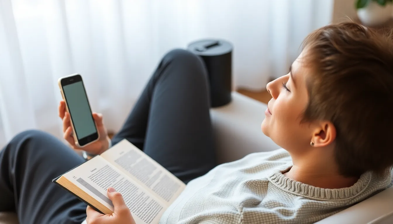 성공적인 디지털 디톡스를 보여주는 이미지