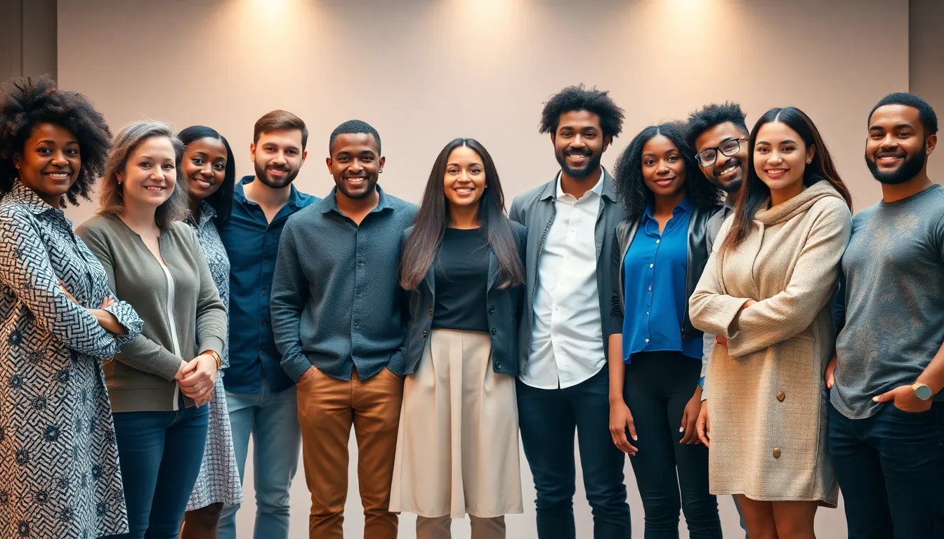 다양한 문화와 배경의 사람들이 함께 어우러진 모습