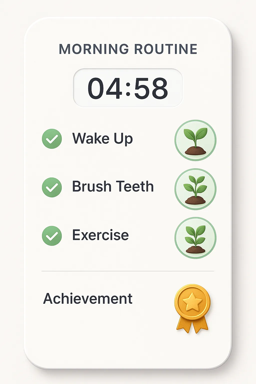 루티너리 앱 메인 화면